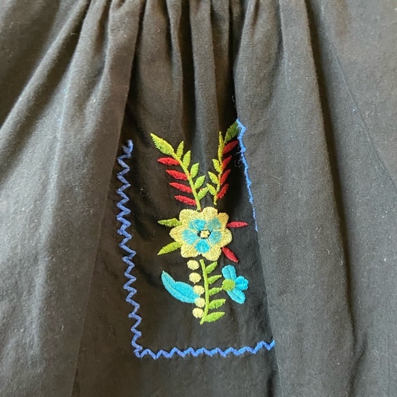 Simply Be Black Embroidered Tunic Dress With Pockets - Picture 16 of 16